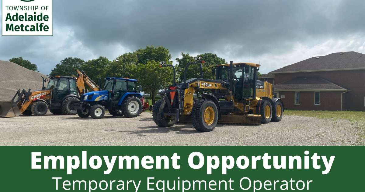 Employment Opportunity Temporary Equipment Operator Adelaide Metcalfe
